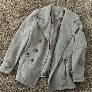 Gray Pea Coat for Women